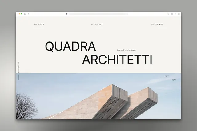 Template Studio di Architettura