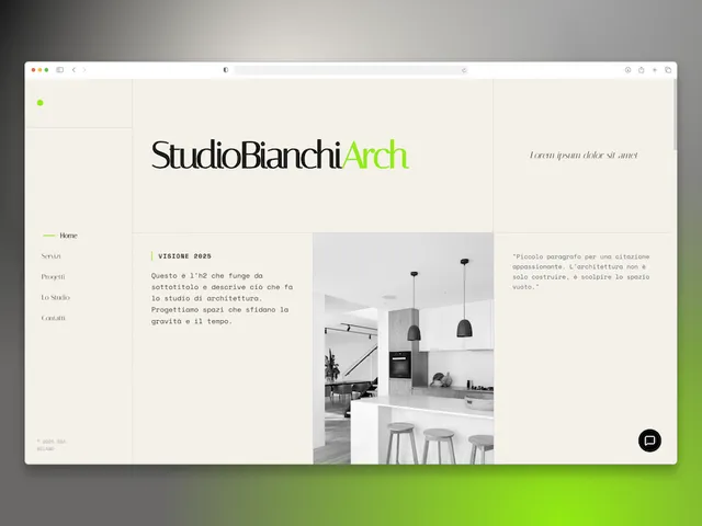 Template Studio di Architettura