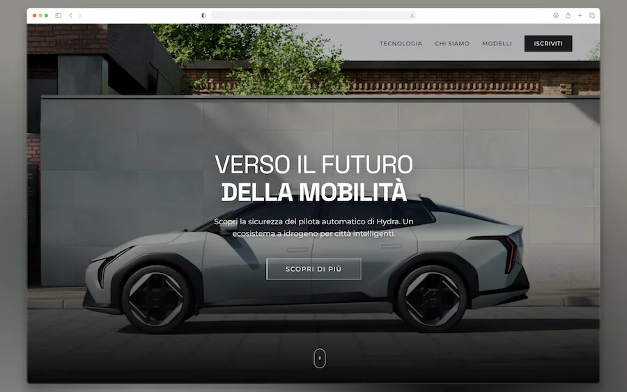 Anteprima di Template per Azienda Automotive
