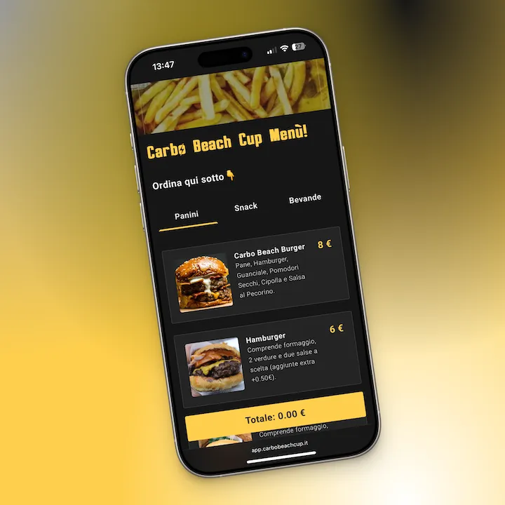 Carbo Beach Cup – App Mobile