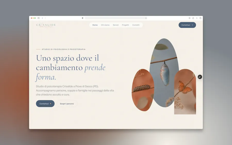 Anteprima del progetto Crisalide – Studio di psicoterapia