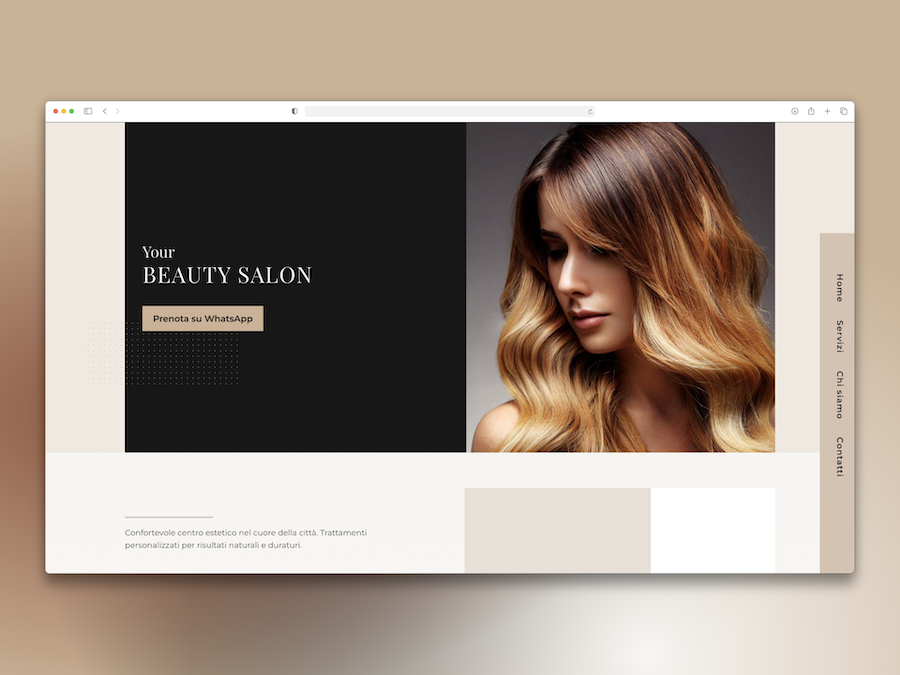 Template Salone di Bellezza